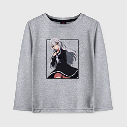 Лонгслив хлопковый детский Милая Дзюнко Конно - Зомбилэнд Сага Месть, цвет: меланж