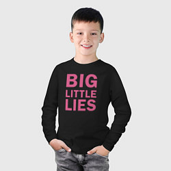 Лонгслив хлопковый детский Big Little Lies logo, цвет: черный — фото 2
