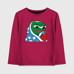Детский лонгслив Frog Pepe мем