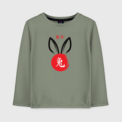 Лонгслив хлопковый детский The China Rabbit, цвет: авокадо