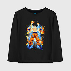 Лонгслив хлопковый детский Dragon Ball - Goku, цвет: черный