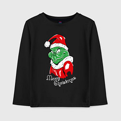 Детский лонгслив Merry Christmas, Santa Claus Grinch