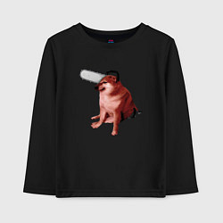 Детский лонгслив Чимс - человек бензопила - Мем