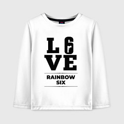 Детский лонгслив Rainbow Six love classic