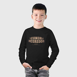 Лонгслив хлопковый детский Conor MMA champion, цвет: черный — фото 2