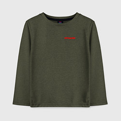 Лонгслив хлопковый детский Arasaka uniform, цвет: меланж-хаки