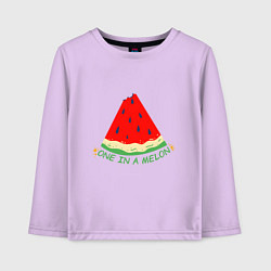 Лонгслив хлопковый детский One in a melon, цвет: лаванда