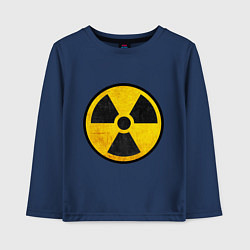 Лонгслив хлопковый детский Atomic Nuclear, цвет: тёмно-синий