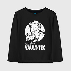 Детский лонгслив Vault boy - join the vault tec