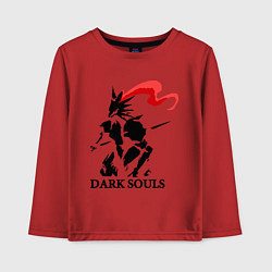 Лонгслив хлопковый детский Dark Souls, цвет: красный