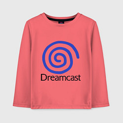 Лонгслив хлопковый детский Sega dreamcast, цвет: коралловый