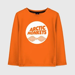 Лонгслив хлопковый детский Arctic Monkeys rock, цвет: оранжевый