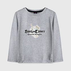 Лонгслив хлопковый детский Black Clover, цвет: меланж