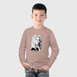 Лонгслив хлопковый детский Георг Фридрих Гендель, цвет: пыльно-розовый — фото 2