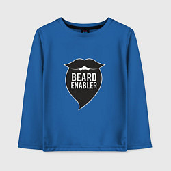 Лонгслив хлопковый детский Beard enabler, цвет: синий