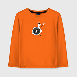 Детский лонгслив Гусь воин викинг