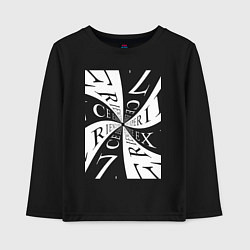 Лонгслив хлопковый детский Experience, цвет: черный