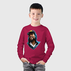 Лонгслив хлопковый детский Method Man, цвет: маджента — фото 2