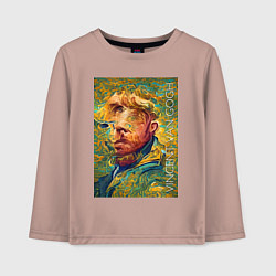 Детский лонгслив Abstract Vincent van Gogh - surrealism self-portra