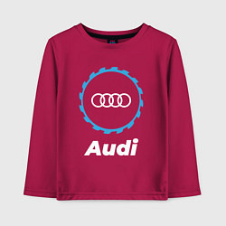 Лонгслив хлопковый детский Audi в стиле Top Gear, цвет: маджента