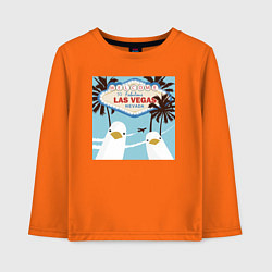 Детский лонгслив Чайки на курорте