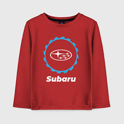Лонгслив хлопковый детский Subaru в стиле Top Gear, цвет: красный