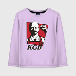 Лонгслив хлопковый детский KGB Lenin, цвет: лаванда