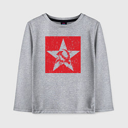 Лонгслив хлопковый детский Star USSR, цвет: меланж