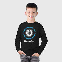 Лонгслив хлопковый детский Yamaha в стиле Top Gear, цвет: черный — фото 2