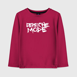 Лонгслив хлопковый детский Депеш мод, цвет: маджента