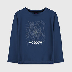 Детский лонгслив Moscow map