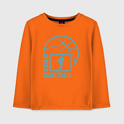 Лонгслив хлопковый детский Denver basket, цвет: оранжевый