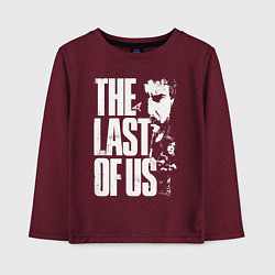 Лонгслив хлопковый детский The last of us game, цвет: меланж-бордовый