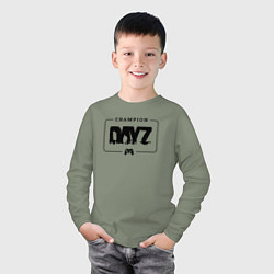 Лонгслив хлопковый детский DayZ gaming champion: рамка с лого и джойстиком, цвет: авокадо — фото 2