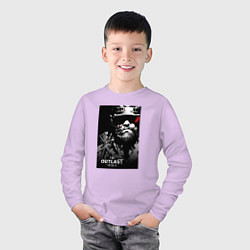 Лонгслив хлопковый детский The Outlast Trials Лиланд Койл, цвет: лаванда — фото 2