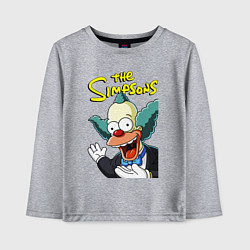 Лонгслив хлопковый детский Krusty the clown, цвет: меланж