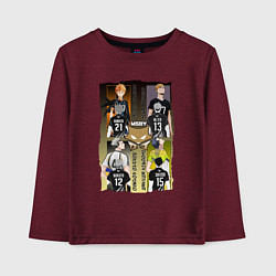 Детский лонгслив Волейбол - haikyuu