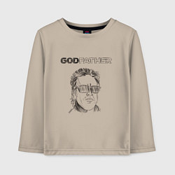 Детский лонгслив Godfather black