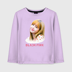 Лонгслив хлопковый детский Lisa Blackpink, цвет: лаванда