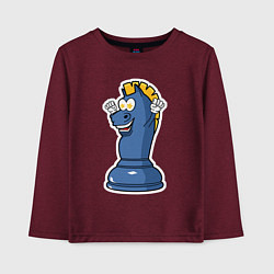 Детский лонгслив Шахматный конь InChess