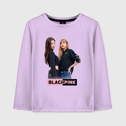 Лонгслив хлопковый детский Blackpink kpop, цвет: лаванда