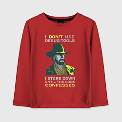 Детский лонгслив Чак Норрис среди программистов