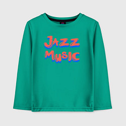 Детский лонгслив Music jazz