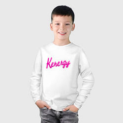 Лонгслив хлопковый детский Kenergy, цвет: белый — фото 2