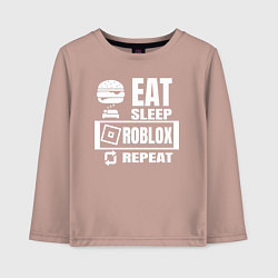 Детский лонгслив Роблокс на повторе