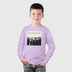 Лонгслив хлопковый детский Тру фанат Joy Division, цвет: лаванда — фото 2