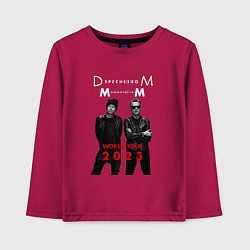 Лонгслив хлопковый детский Depeche Mode 2023 Memento Mori - Dave & Martin 04, цвет: маджента