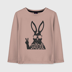 Детский лонгслив Stay cool rabbit