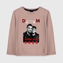 Лонгслив хлопковый детский Depeche Mode - Memento Mori Dave and Martin, цвет: пыльно-розовый