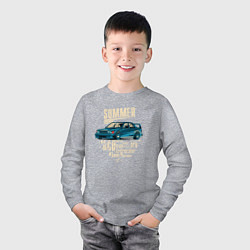 Лонгслив хлопковый детский Mercedes-Benz 190E Summer, цвет: меланж — фото 2